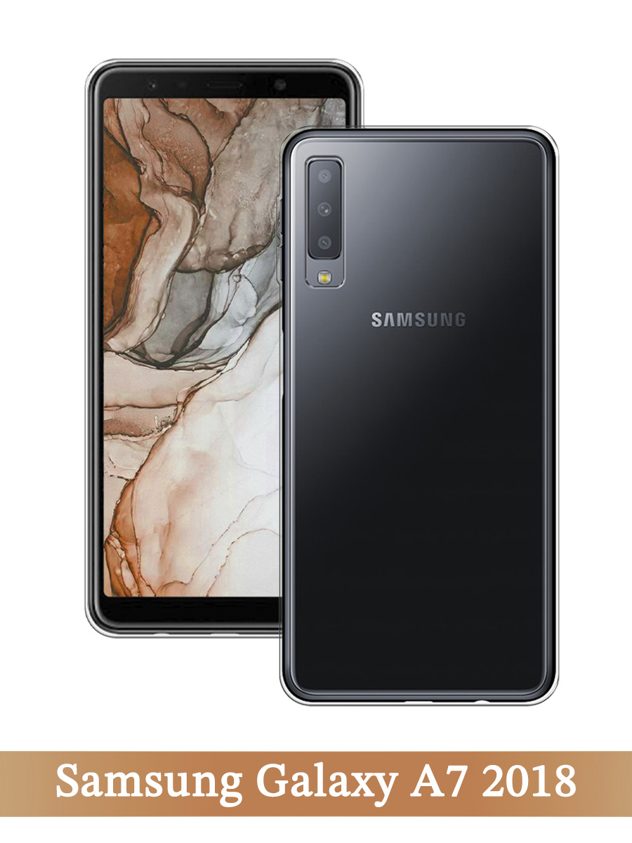 

Чехол на Samsung Galaxy A7 2018 прозрачный, 26750-1