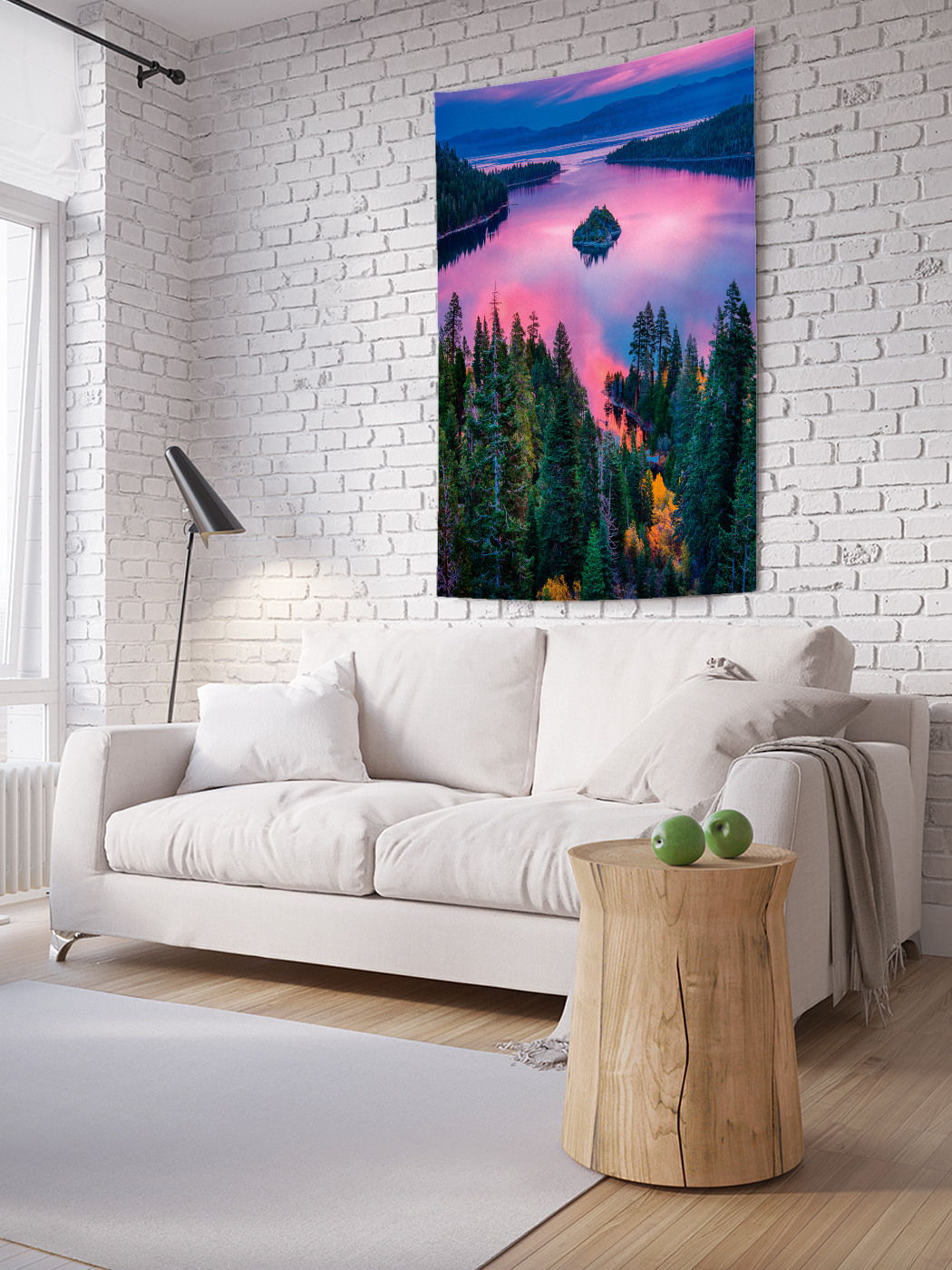 

Вертикальное фотопанно на стену JoyArty Речной островок 150x200 см, Речной островок