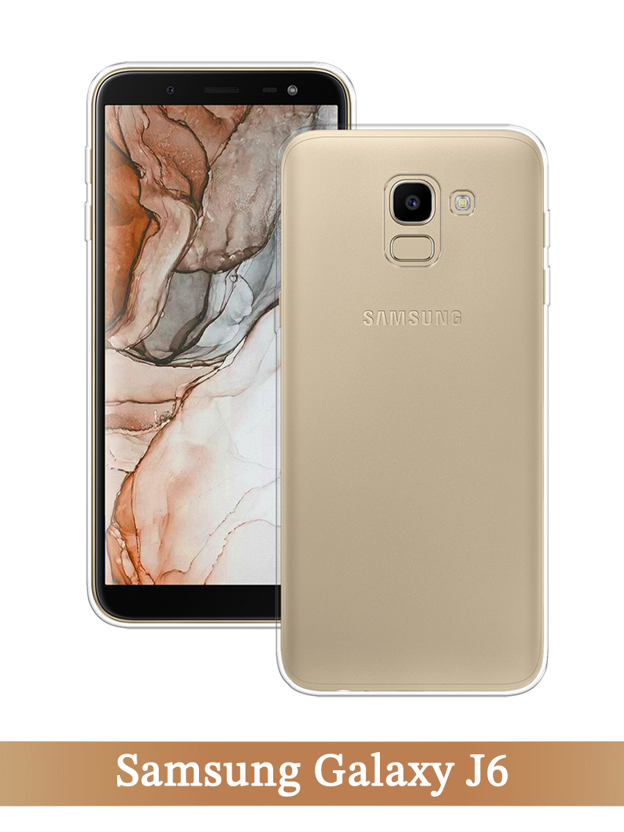 

Чехол на Samsung Galaxy J6 прозрачный, 26150-1