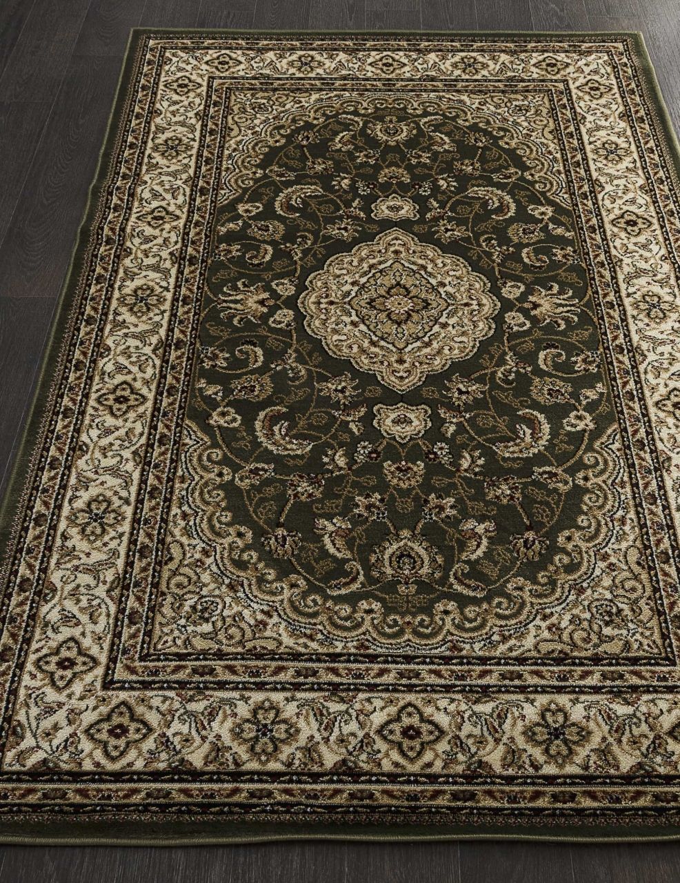 фото Ковер olympos d389 green merinos