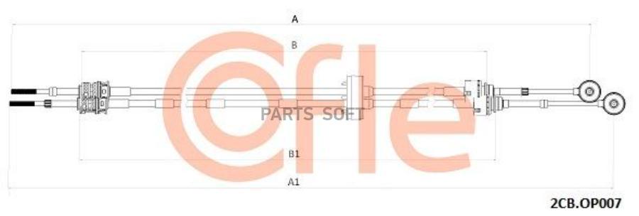 

COFLE Трос КПП OPEL Zafira B 6-КПП 05-