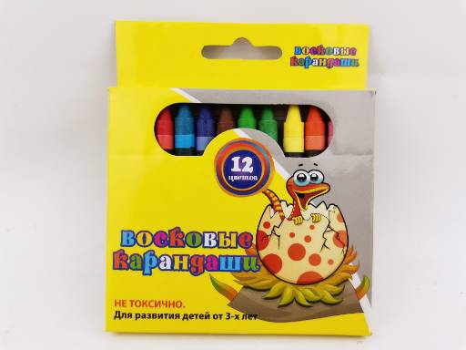 

Карандаши восковые 12шт, ITC042