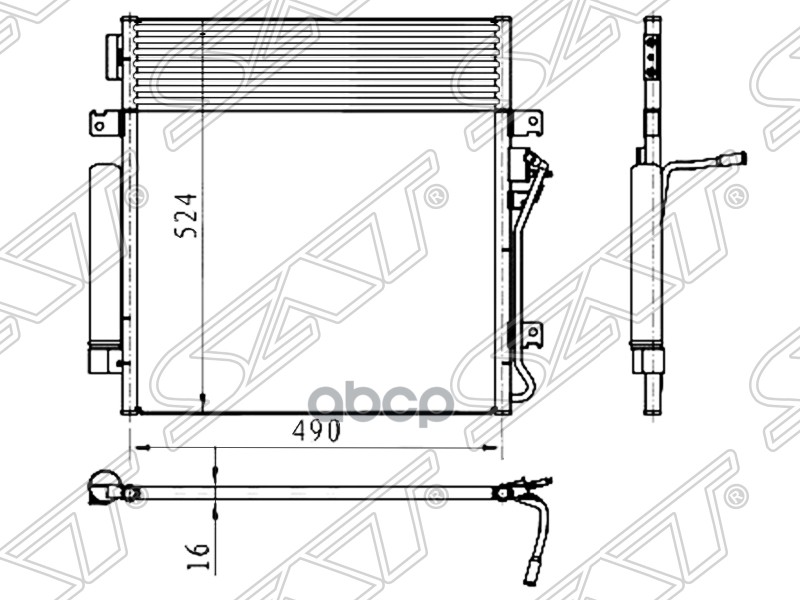 

Радиатор Кондиционера Dodge Nitro 07- Sat арт. ST-CR07-394-0