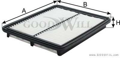 

Фильтр воздушный GOODWILL AG 194