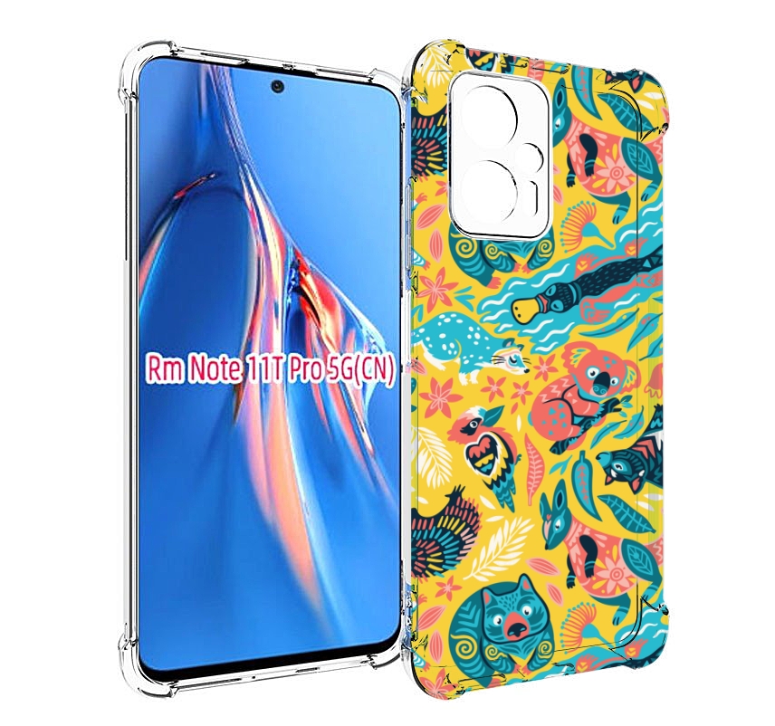 

Чехол MyPads seamless-pattern для Xiaomi Redmi Note 11T Pro / 11T Pro Plus / Poco X4 GT..., Прозрачный, Tocco