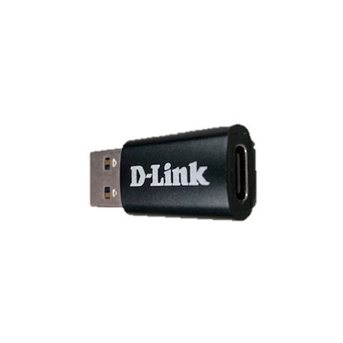 Адаптер USB D-Link DUB-1310/B1A, USB 3.0 A(m) - USB Type-C (f), черный