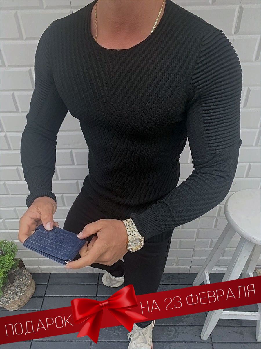 Джемпер мужской SKULL LOFT A1887 черный 3XL