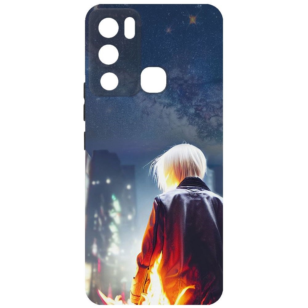 

Чехол-накладка Софт Перспектива для Infinix Hot 12i, Черный