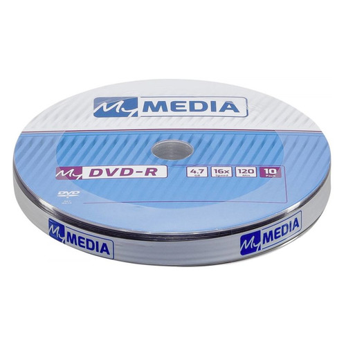 Оптический диск DVD-R MYMEDIA 4.7ГБ 16x, 10шт., pack wrap [69205]