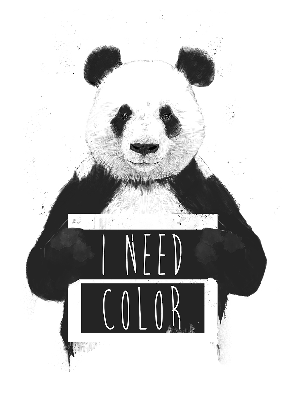 

Большой постер на стену I need color 40х50 см без рамы, BSNEEDCOLOR