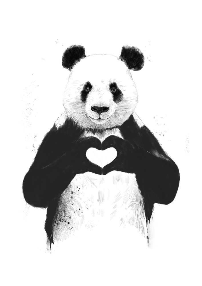 

Большой постер на стену All you need is love 60х90 см без рамы, BSLOVE