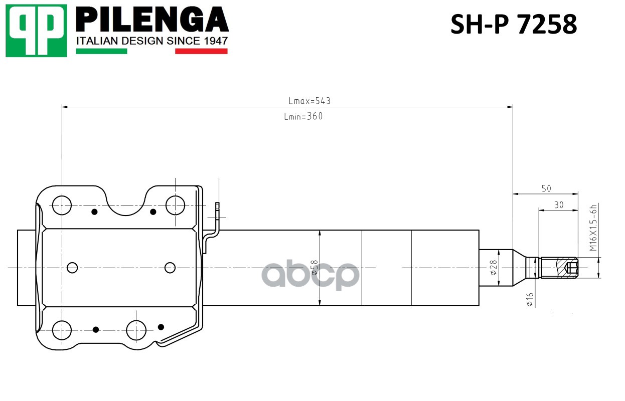 

Shp7258 Амортизатор Подвески Передн.Газ. Mb Sprinter, Vw Lt 96>