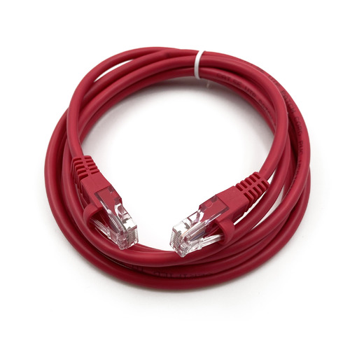 Патч-корд Buro литой (molded), UTP, cat.5E, 2м, 4 пары, 26AWG, CCA, 1 шт, красный