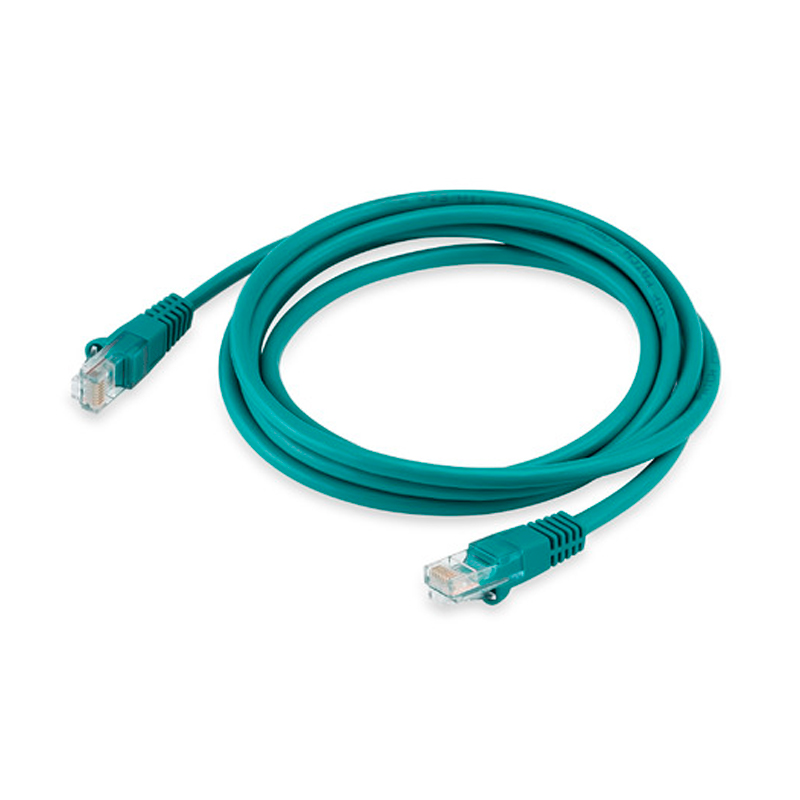 Патч-корд Buro RJ45 - RJ45 вилка-вилка 2м (UTP-5E-2M-GR) зеленый