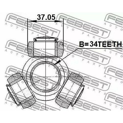 

Трипоид 34X37.05 Febest 1016CAP