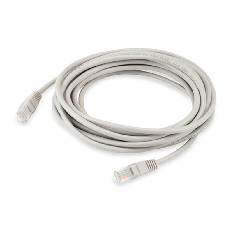 

Патч-корд Buro RJ45 - RJ45 вилка-вилка 5м (UTP-5E-5M-G) серый