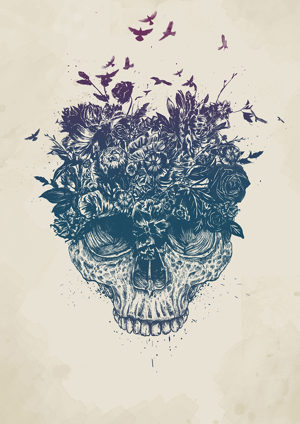 

Большой постер на стену My head is a jungle 50х70 см без рамы, BSHEAD