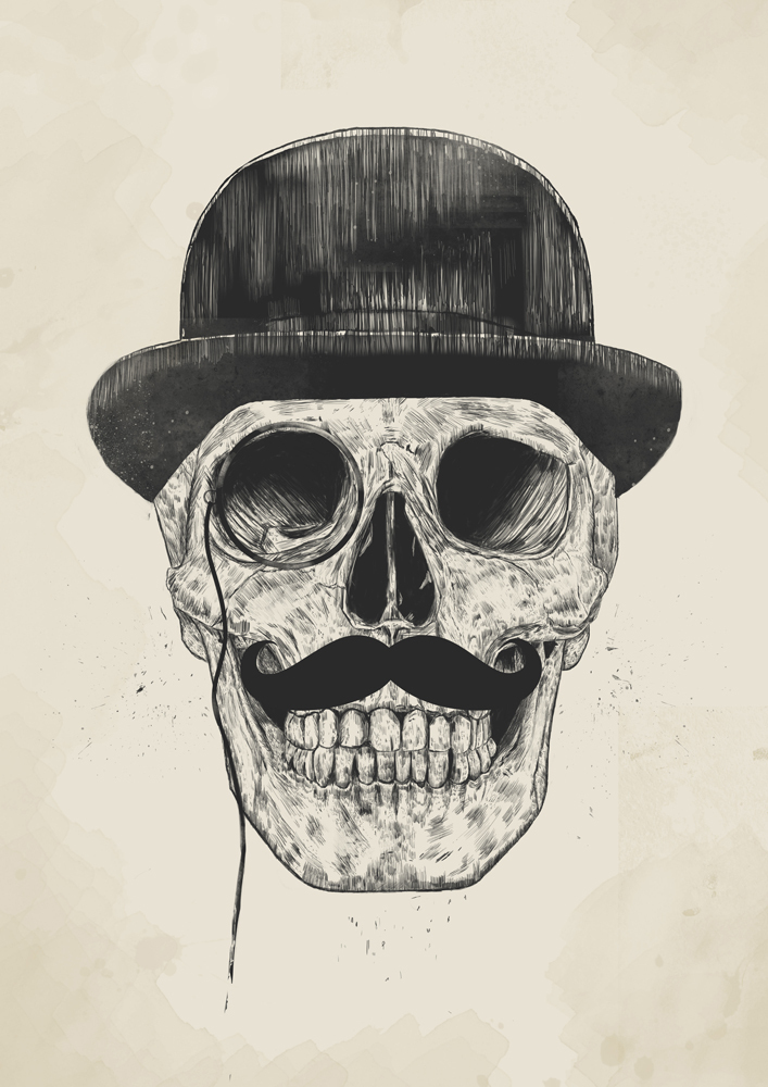 

Большой постер на стену Gentlemen never die 40х50 см без рамы, BSGENT.