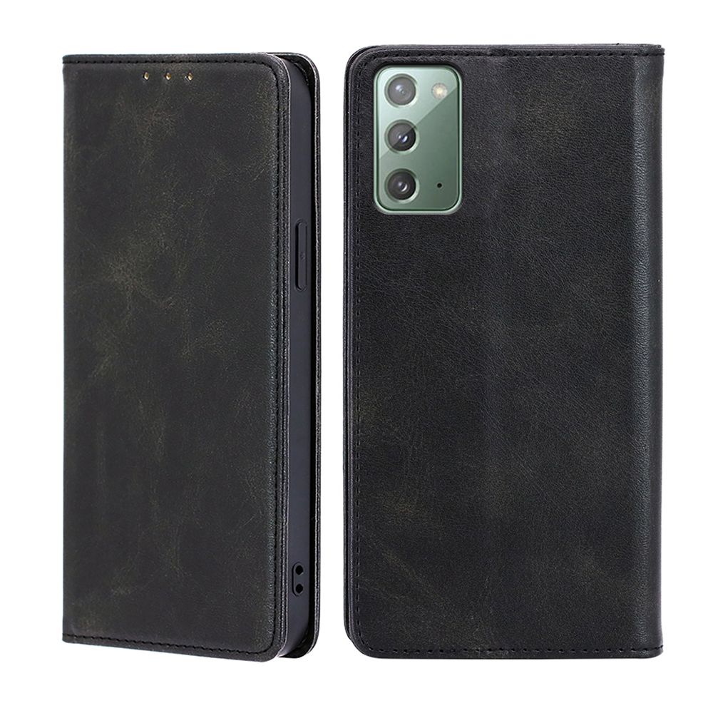 

Чехол-книжка MyPads для Samsung Galaxy Note 20 (SM-N980F) / Самсунг Ноте 20,Телячья кож..., Черный