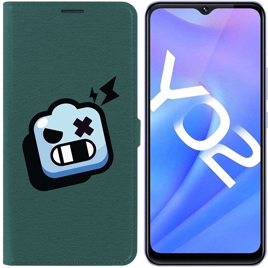 

Чехол-книжка Eco Book для Vivo Y02 Brawl Stars-Роборубка