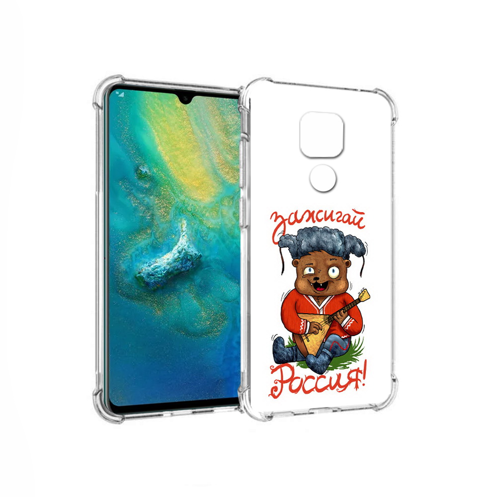 

Чехол MyPads Tocco для Huawei Mate 20x Зажигай Россия (PT124578.30.82), Прозрачный, Tocco