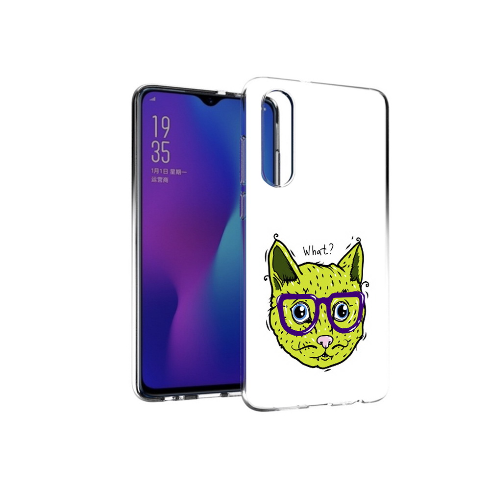 

Чехол MyPads Tocco для Huawei P30 Зеленый кот, Прозрачный, Tocco