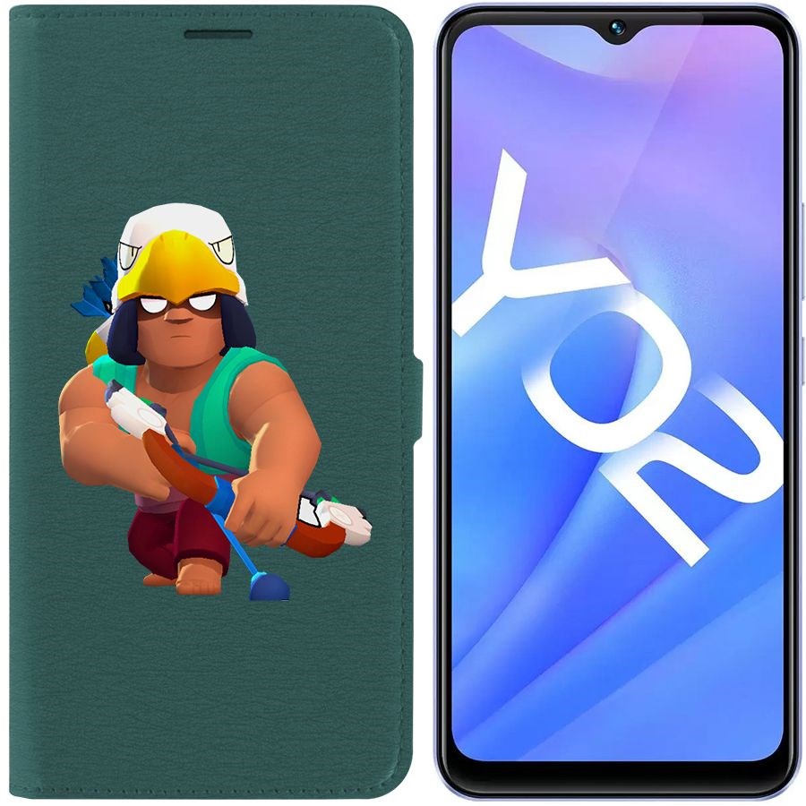 

Чехол-книжка Eco Book для Vivo Y02 Brawl Stars-Бо