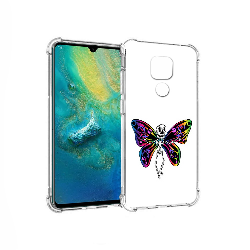 

Чехол MyPads Tocco для Huawei Mate 20x эффект бабочки (PT124578.30.701), Прозрачный, Tocco
