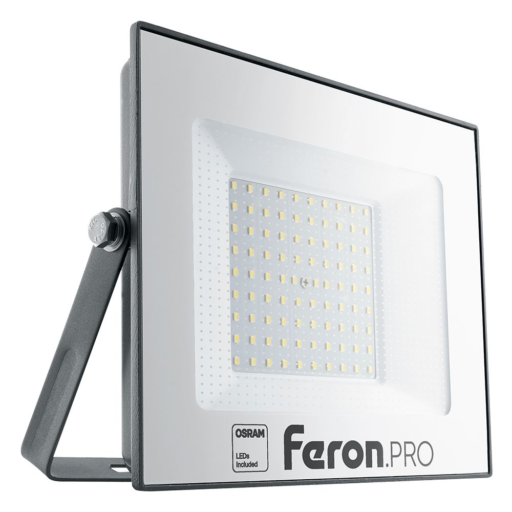 Прожектор светодиодный FERON LL-1000 100W 6400K IP65 AC175-265V/50Hz черный прожектор светодиодный feron ll 921 50w 6400к 4000lm ip65 раб t 40°c 70°c