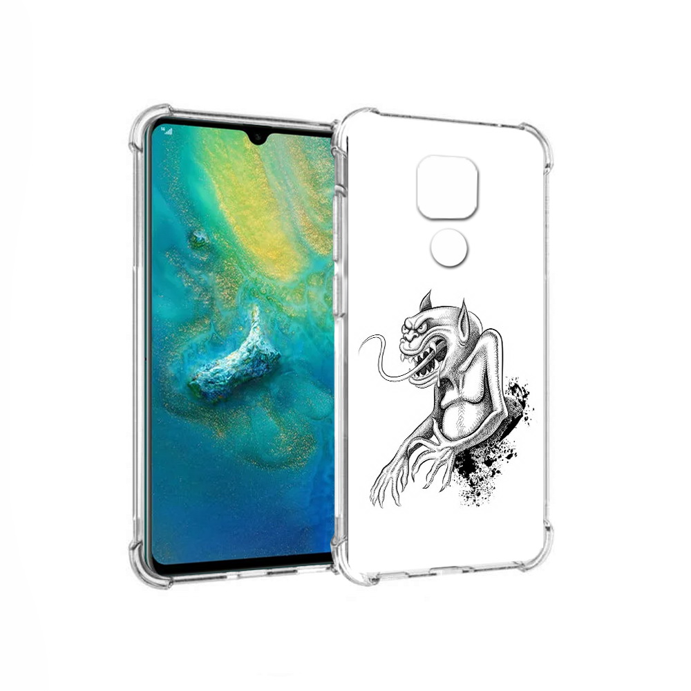

Чехол MyPads Tocco для Huawei Mate 20x чорт (PT124578.30.692), Прозрачный, Tocco