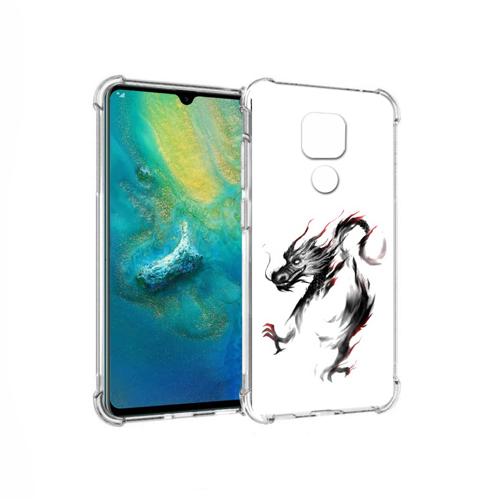 

Чехол MyPads Tocco для Huawei Mate 20x черный дракон (PT124578.30.690), Прозрачный, Tocco