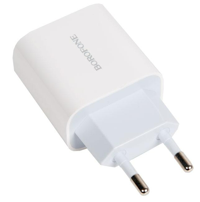 

Сетевое зарядное устройство Borofone BA38A Plus 1xUSB Type-C 3 А белый, BA38A Plus, один порт Type-C, PD20W, белый