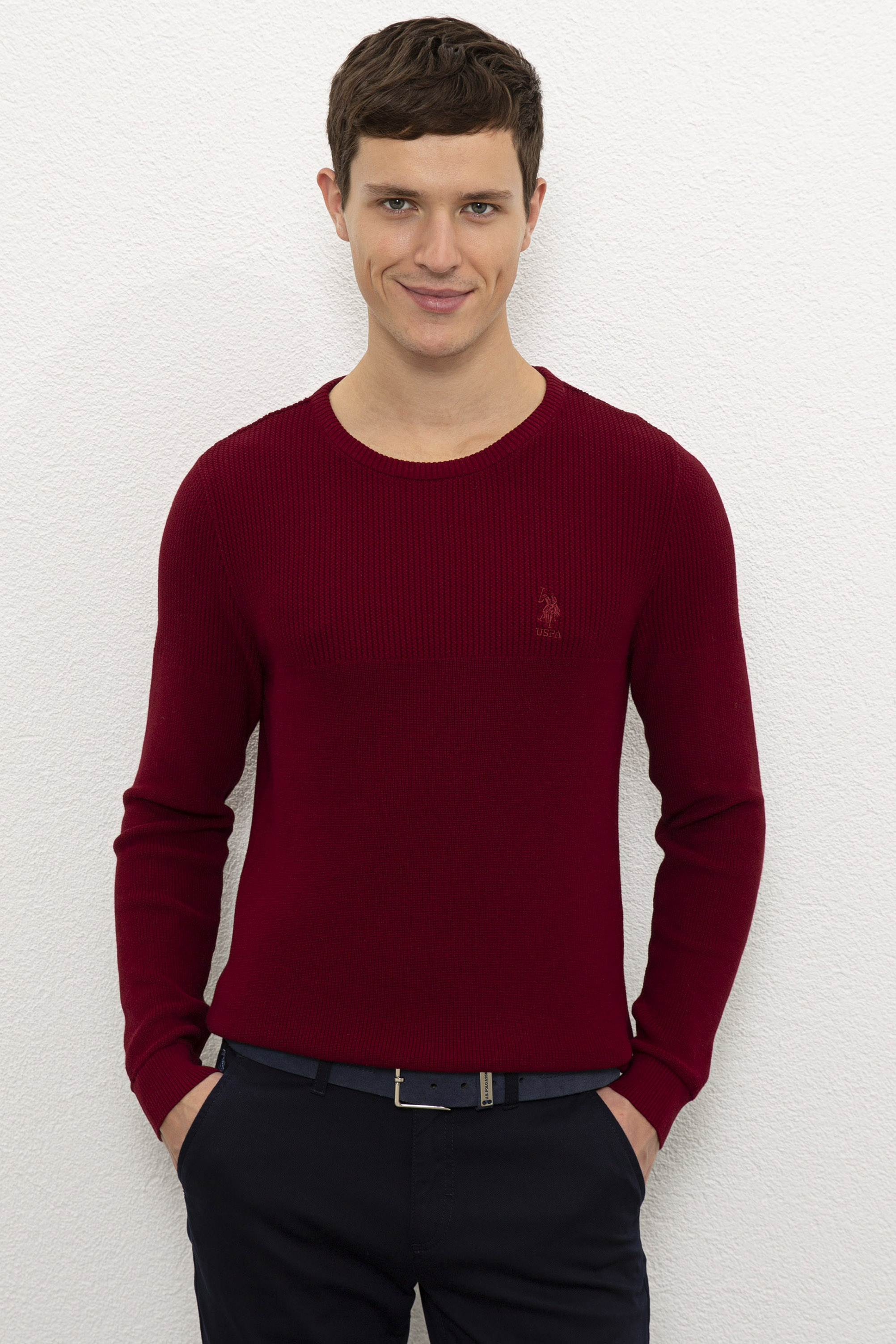 

Джемпер мужской U.S. POLO Assn. G081GL0TK0HAYLE бордовый S