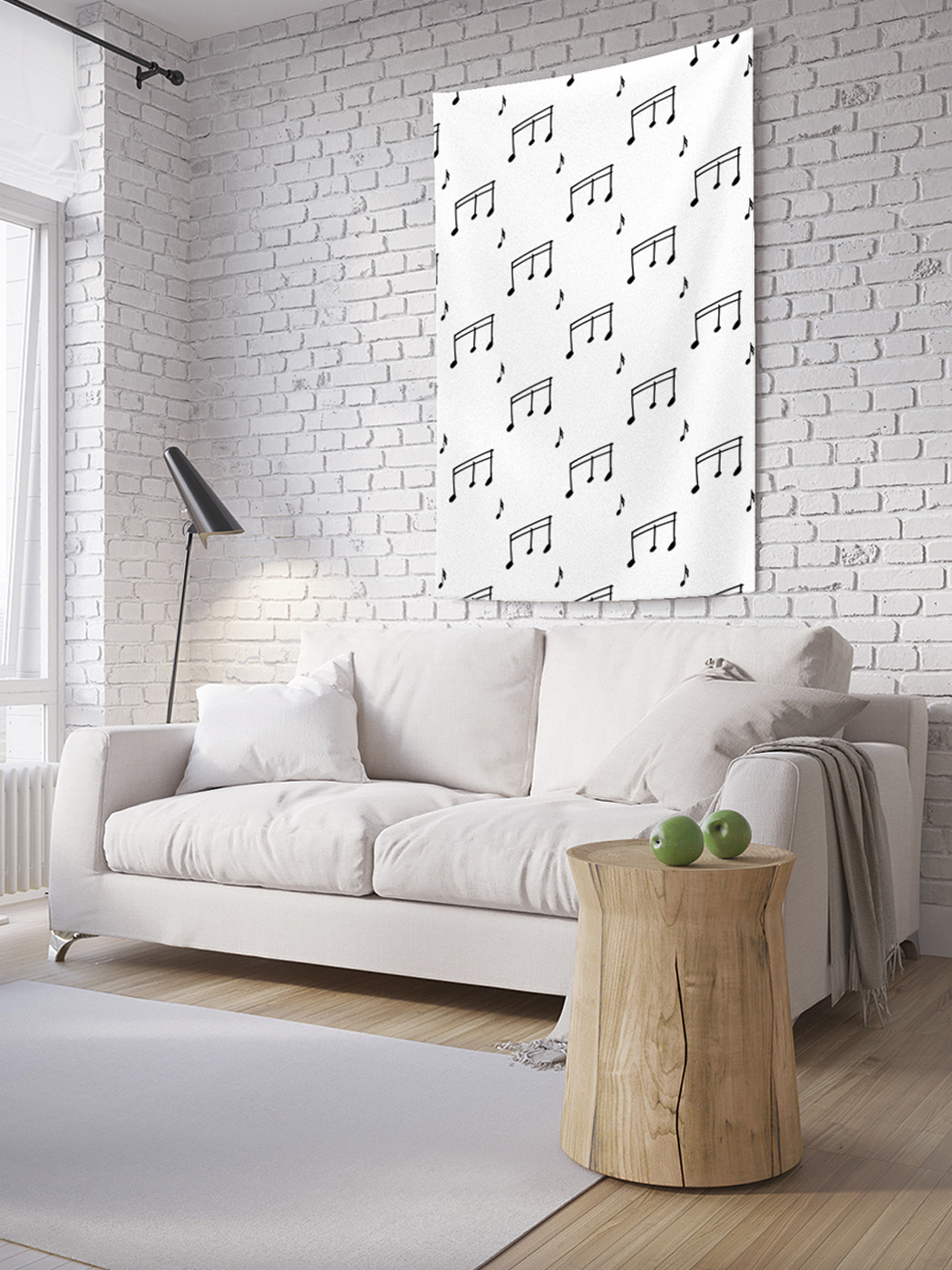 

Вертикальное фотопанно на стену JoyArty Нотный ветер 150x200 см, Нотный ветер