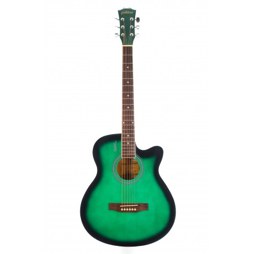 фото Акустическая гитара с анкером,глянцевая.зеленая.липа 4/4 (40дюйм) elitaro e4010 gr
