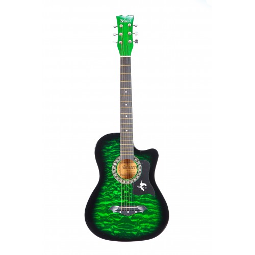 Акустическая гитара с анкером,глянцевая.Липа 7/8(38 дюйм) Belucci BC3830 GR