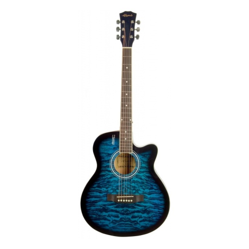 фото Акустическая гитара с анкером,глянцевая.липа 4/4 (40дюйм) elitaro e4030 море