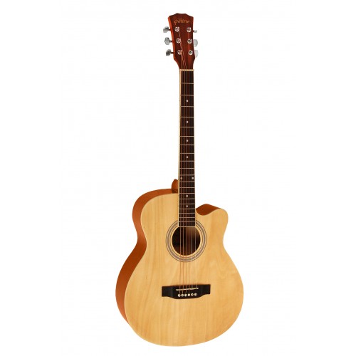 фото Акустическая гитара с анкером,глянцевая, 4/4(40 дюймов) belucci bc4030 bs тигровая elitaro