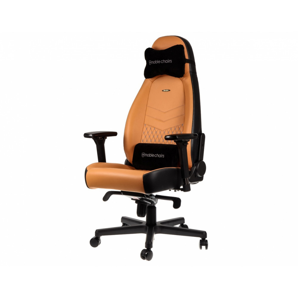 фото Кресло для геймера noblechairs icon real leather черно-оранжевое