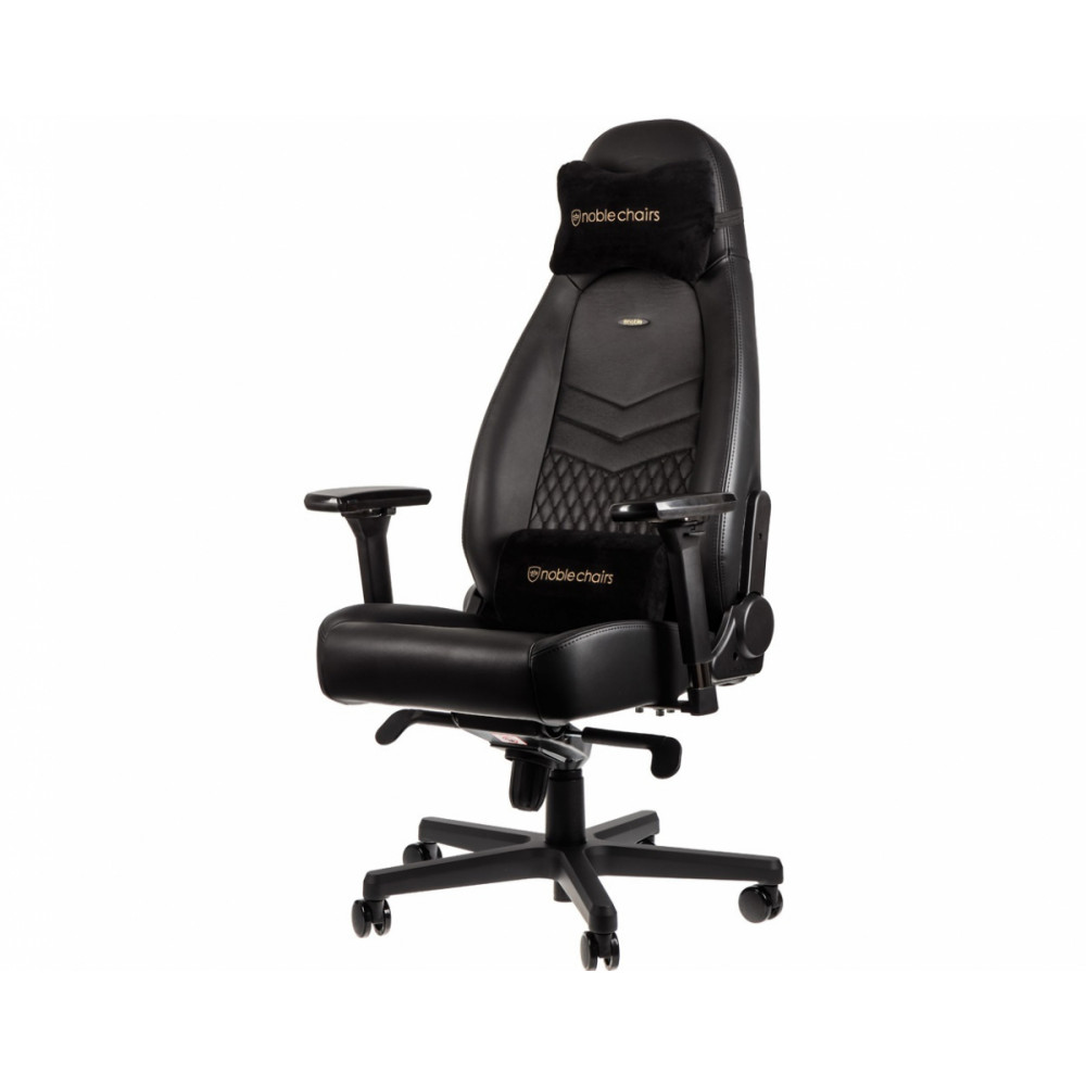 

Кресло для геймера Noblechairs ICON Real Leather черное, Черный