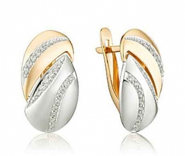 

Серьги из золота Golden Eagle 10-32-0001-26189, фианит, 10-32-0001-26189