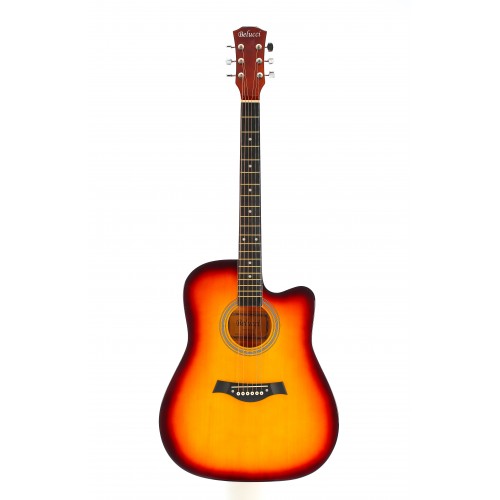 фото Акустическая гитара с анкером,матовая.санбёрст.липа 41дюйм elitaro e4120 sb