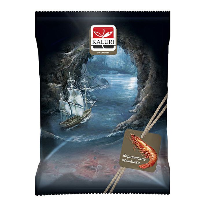

Креветки Kaluri 50/70 варено-мороженые 800 г