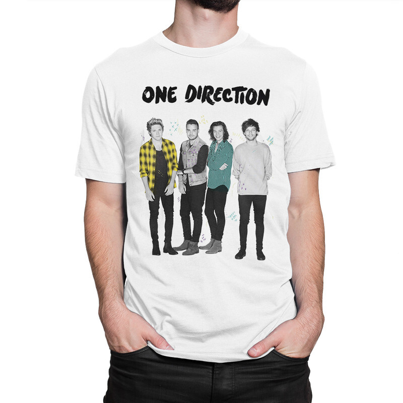 фото Футболка мужская dream shirts one direction 9898926222 белая 3xl