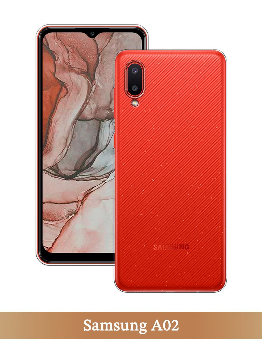 

Чехол на Samsung Galaxy A02 прозрачный, 2102550-1