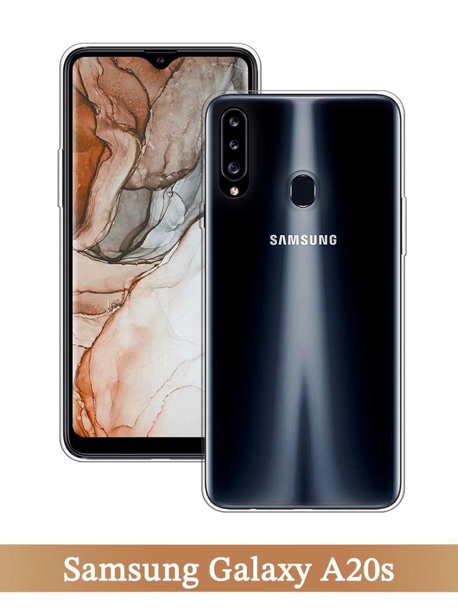 

Чехол на Samsung Galaxy A20s прозрачный, 2100850-1