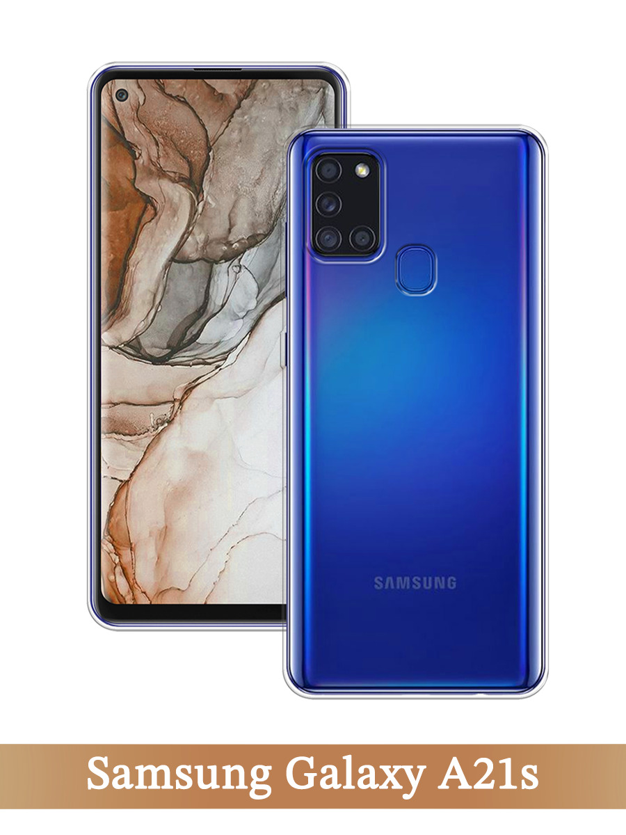 

Чехол на Samsung Galaxy A21s прозрачный, 2100250-1