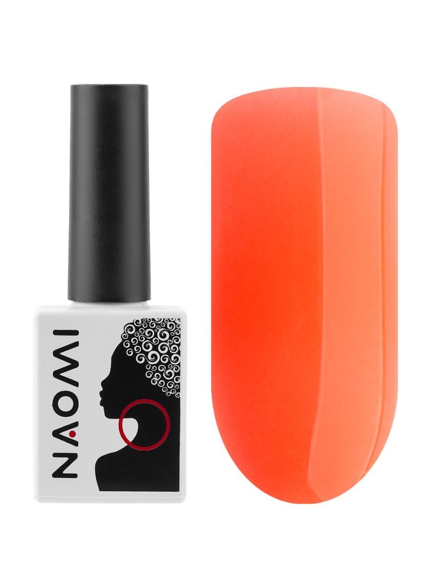 

База каучуковая для гель-лака Naomi 55541 22 Neon Orange 10мл, IR-4680379263617