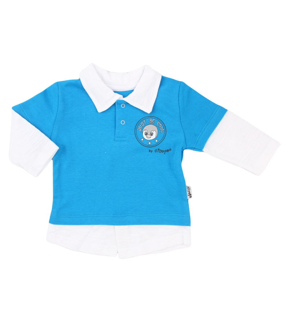 

Джемпер Nicol Pingwinek белый/голубой р.74, GL000572617