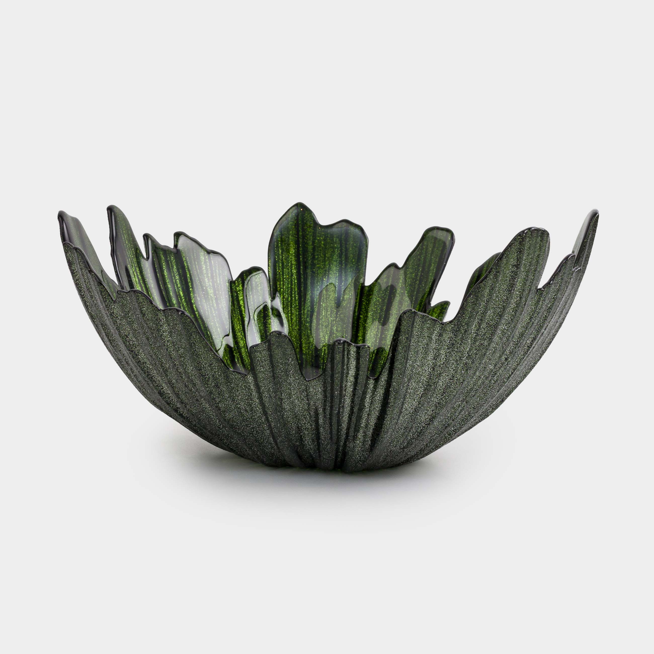 

Ваза для фруктов, 26х12 см, стекло, зеленая, Verge